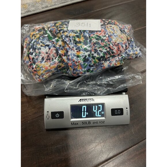 Violet & Claire Ruffle Front Multicolor Abstract Print Blouse Short Sleeve Top - Picture 11 of 11